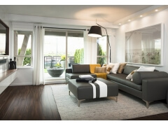 Multilayer Wood Flooring - Flat Dark Walnut Multilayer Wood Flooring