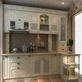 Wooden Cabinet - Elegant Series White Color Wood Cabinet