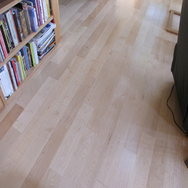 Solid Wood Flooring - UV Oil Finished Natural Maple Hardwood Flooring
