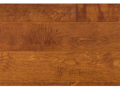 Solid Wood Flooring - Brown Handscraped Maple Old West Style Solid Wood