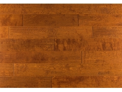Solid Wood Flooring - Brown Handscraped Maple Old West Style Solid Wood