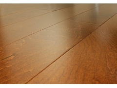 Solid Wood Flooring - New Champagne Color Smooth Surface Maple Hardwood Flooring