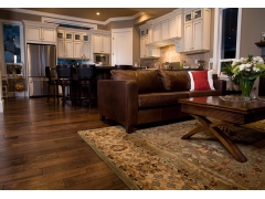Multilayer Wood Flooring - 15mm Thickness Maple Coffee Color Wood Flooring