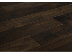 Multilayer Wood Flooring - Distressed Handscraped Brown Maple Wooden Flooring