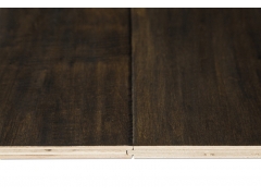 Multilayer Wood Flooring - Distressed Handscraped Brown Maple Wooden Flooring