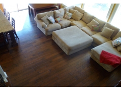 Multilayer Wood Flooring - Distressed Handscraped Brown Maple Wooden Flooring