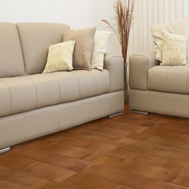 Multilayer Wood Flooring - Glossy Surface Brown Color Maple Wooden Flooring