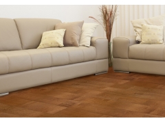 Multilayer Wood Flooring - Distressed Handscraped Brown Maple Wooden Flooring
