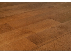 Multilayer Wood Flooring - Distressed Handscraped Brown Maple Wooden Flooring