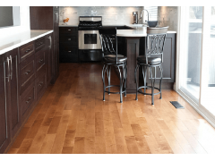 Multilayer Wood Flooring - Glossy Surface Brown Color Maple Wooden Flooring