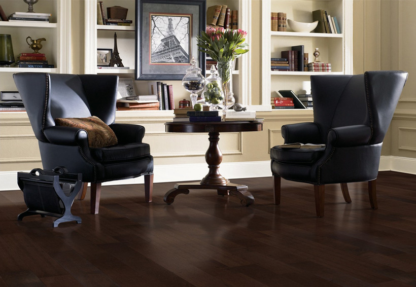 Solid Wood Flooring - Dark Color Maple Solid Wood Flooring Residential Usage