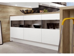 Wooden Cabinet - Modern Design Customized Size White Color Kitchen Cabinet