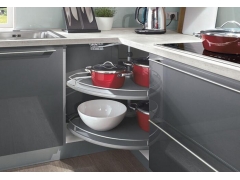 Wooden Cabinet - Dark Grey Easy Installation Multifunction Design Kitchen Cabinet