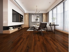 Multilayer Wood Flooring - KF2011 Dark Brown Big Size Engineered Flooring Oak