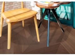Solid Wood Flooring - Walnut Chevron Wood Flooring Customs made