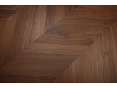 Solid Wood Flooring - Walnut Chevron Wood Flooring Customs made