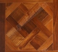 Linear Parquet - SMP006 Brown Teak Art Parquet Flooring Solid Wood Flooring