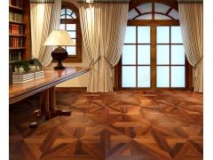Linear Parquet - SMP008 Deep Brown Teak Art Parquet Flooring Solid Wood Flooring