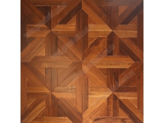 Linear Parquet - SMP008 Deep Brown Teak Art Parquet Flooring Solid Wood Flooring
