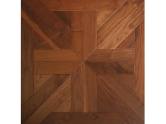 Linear Parquet - SMP009 Black Walnut Art Parquet Flooring Solid Wood Flooring