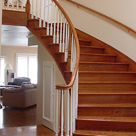 Wooden Staircased - New Designs Oak Solid Wood Staircase