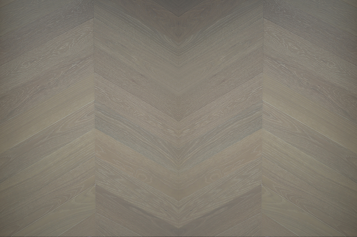 Solid Wood Flooring - Oak Chevron Wood Flooring Customs made  