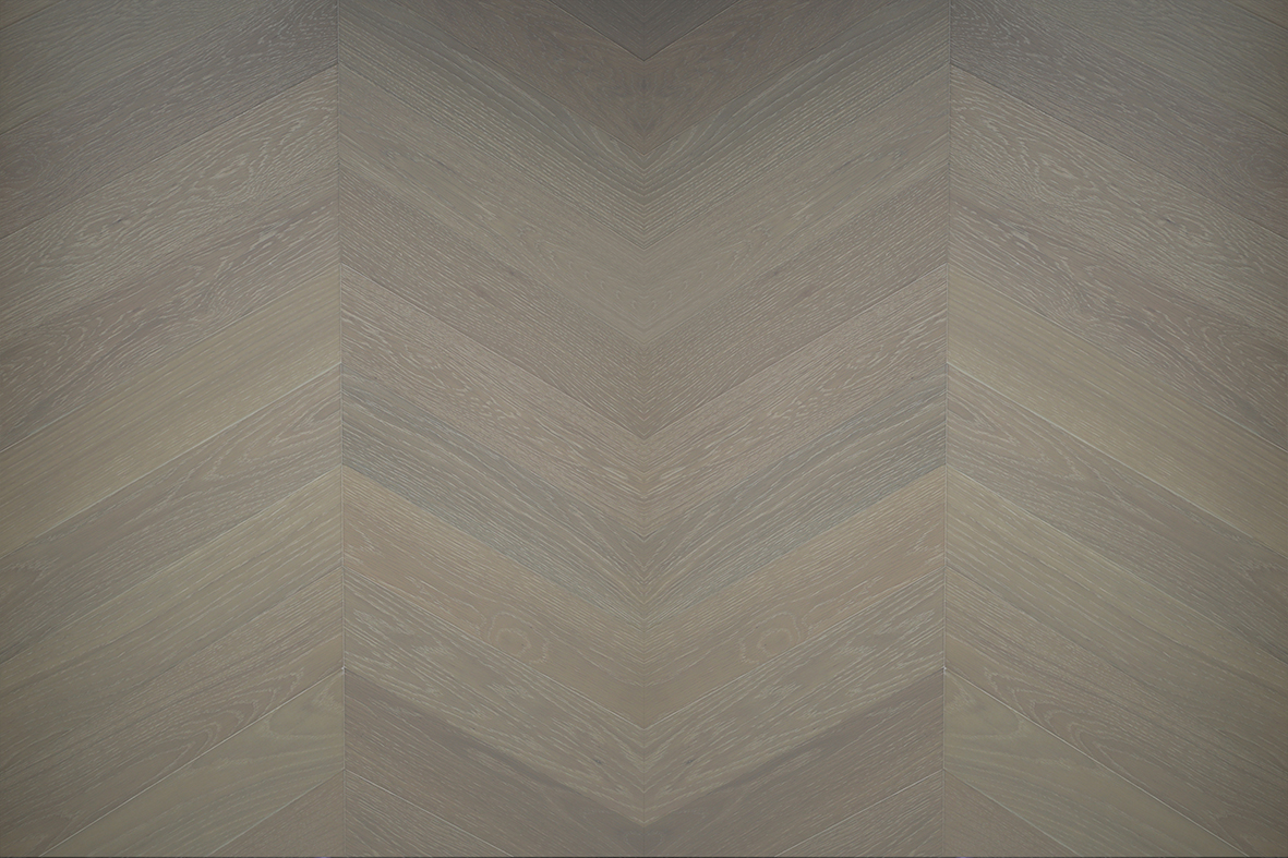 Solid Wood Flooring - Oak Chevron Wood Flooring Customs made  