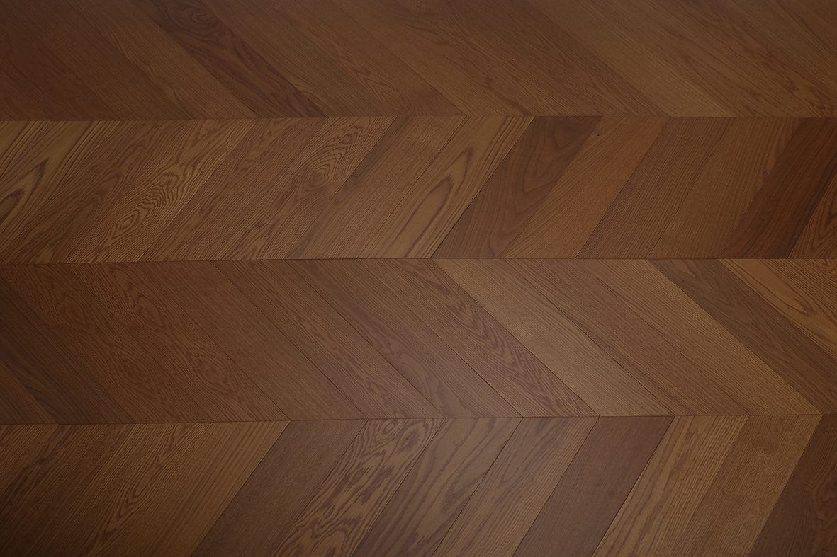 Solid Wood Flooring - Customs made Walnut Herringbone Wood Flooring