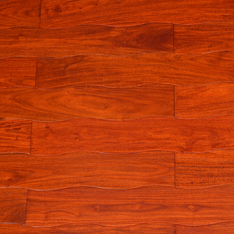 Curved Wood Flooring - Engineered Padauk Curved Wood Flooring