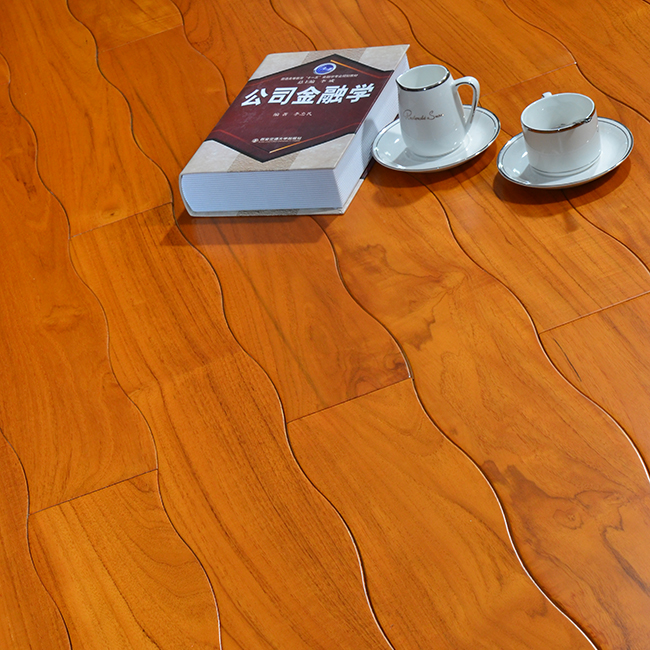 Curved Wood Flooring - Engineered Teak Curved Wood Flooring