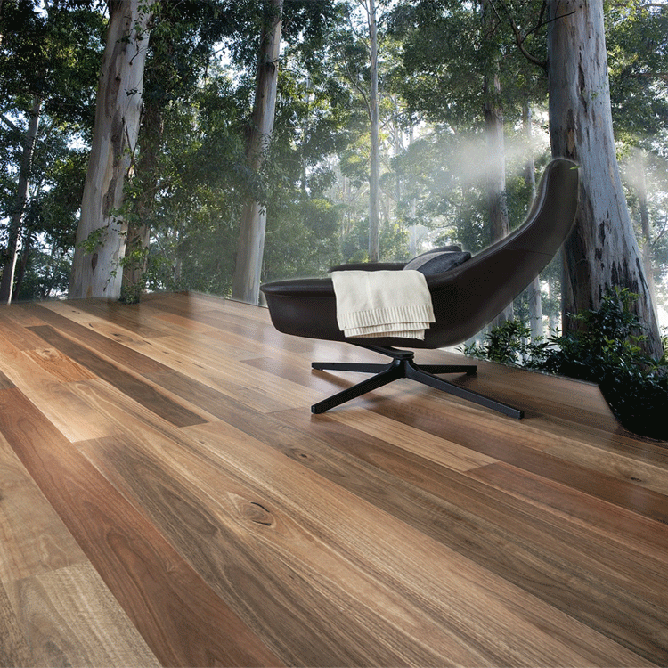 Multilayer Wood Flooring - Smooth Australian Eucalyptus Engineered Hardwood Flooring Spotted Gum